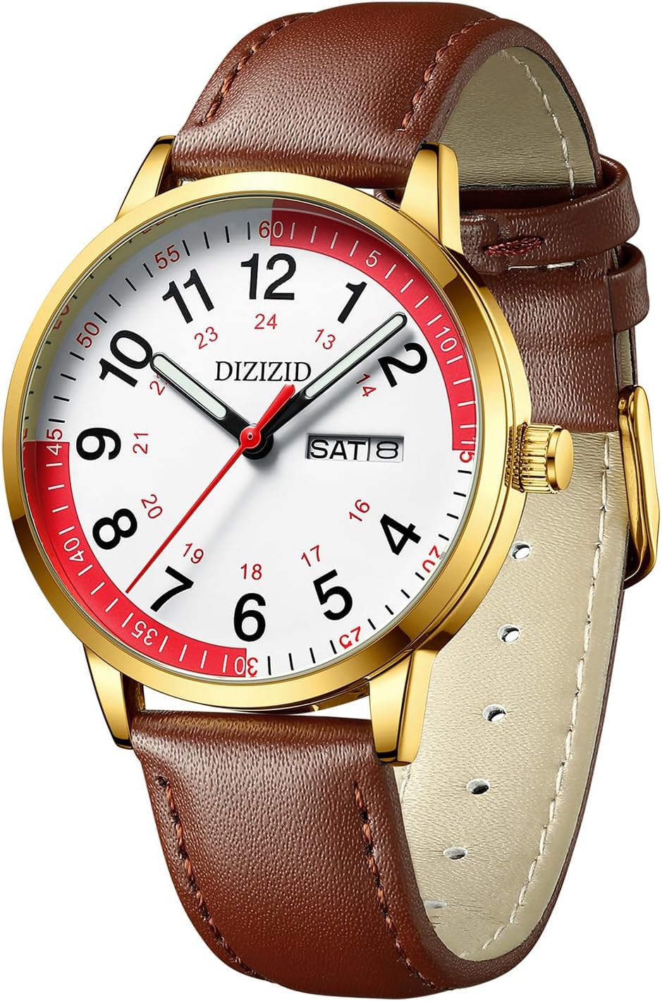 Amazon.co.jp: [DIZIZID] ナースウォッチ 腕時計 アナログ 防水 革