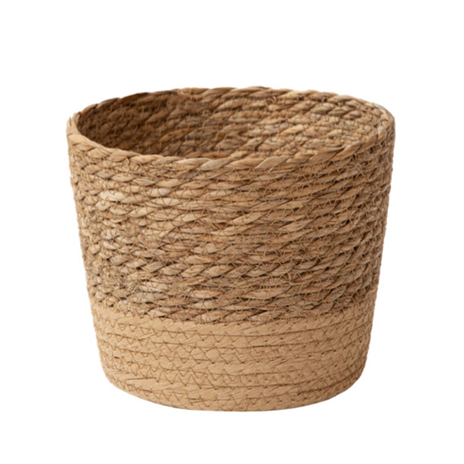 HDOYTXXM Handwoven Flower Basket Hand Woven Storage Basket Flower Baskets Plant Pot Bonsai Succulents Container Decoration Hand Woven Planter