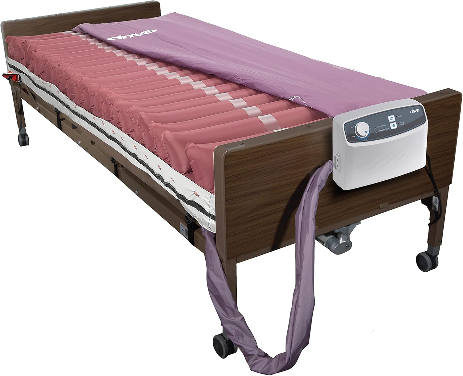 Drive Medical 14027 Med-Aire Low Air Loss Mattress Replacement System with Alternating Pressure