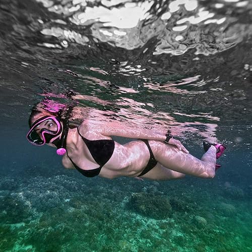 Miniatura 6 de TUSA Sport Adult Black Series Serene Mask - Juego de viaje para esnórquel seco y aletas