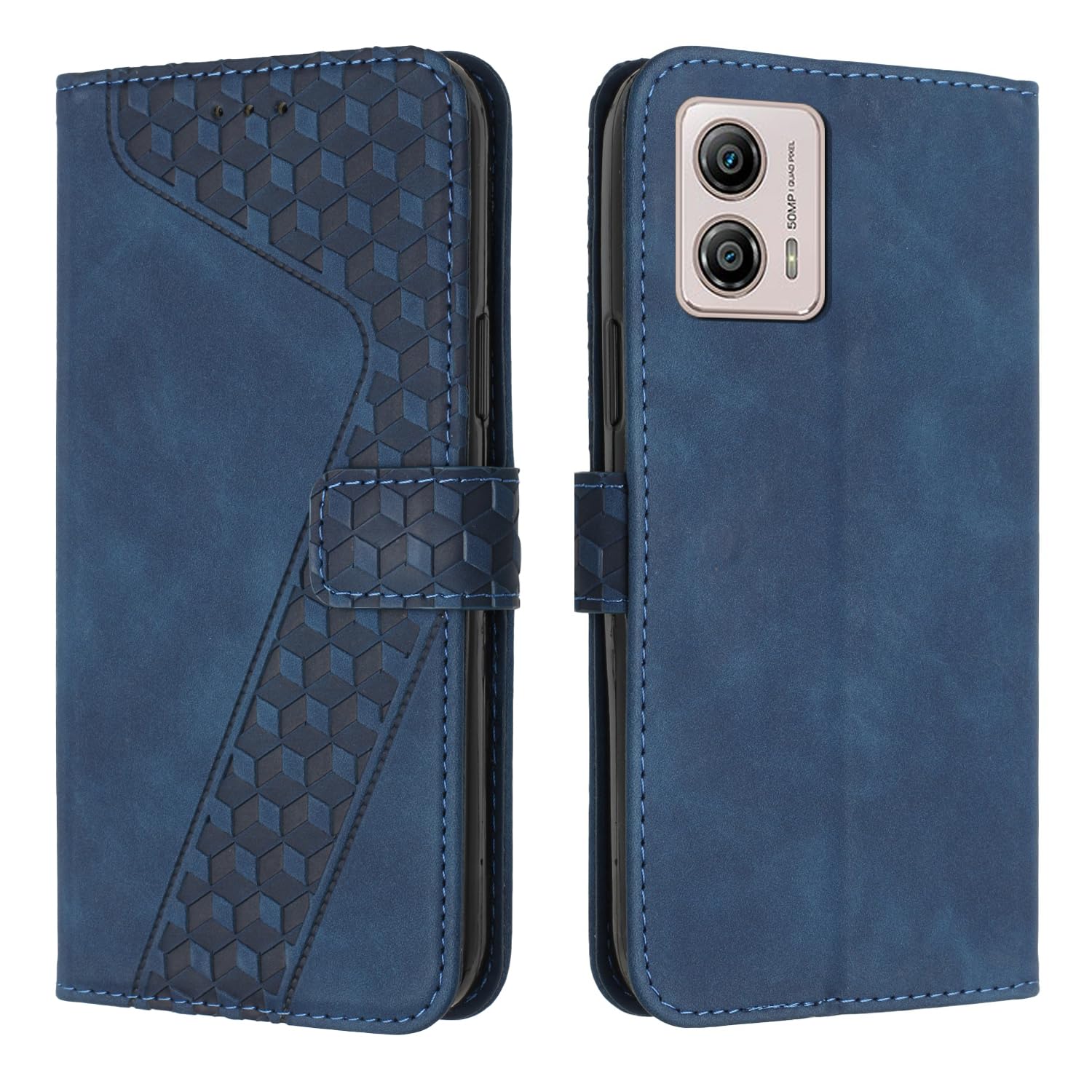TOUCASA Cover per Motorola Moto G13/G23/G53,Flip Caso Custodia PU Pelle Portafoglio Unico Sottile Funzione TPU Antiurto Flip Cover a Libro per Motorola Moto G13/G23/G53 (Farfalla D'oro