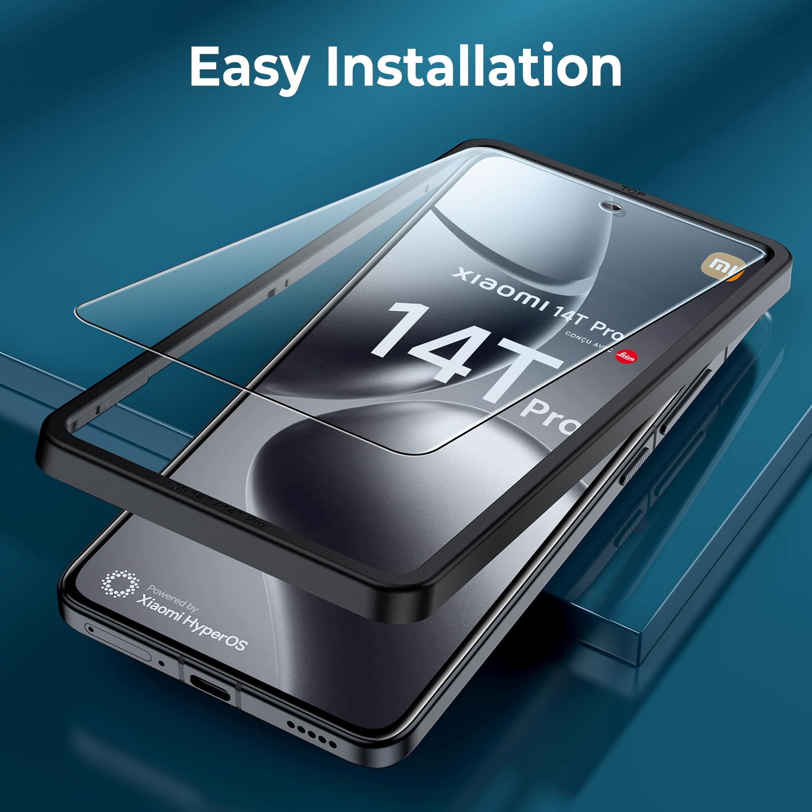Paket] Für Xiaomi 14T / 14T Pro 2x 2.5D 0,26mm Privacy Schutz H9 Hart Glas