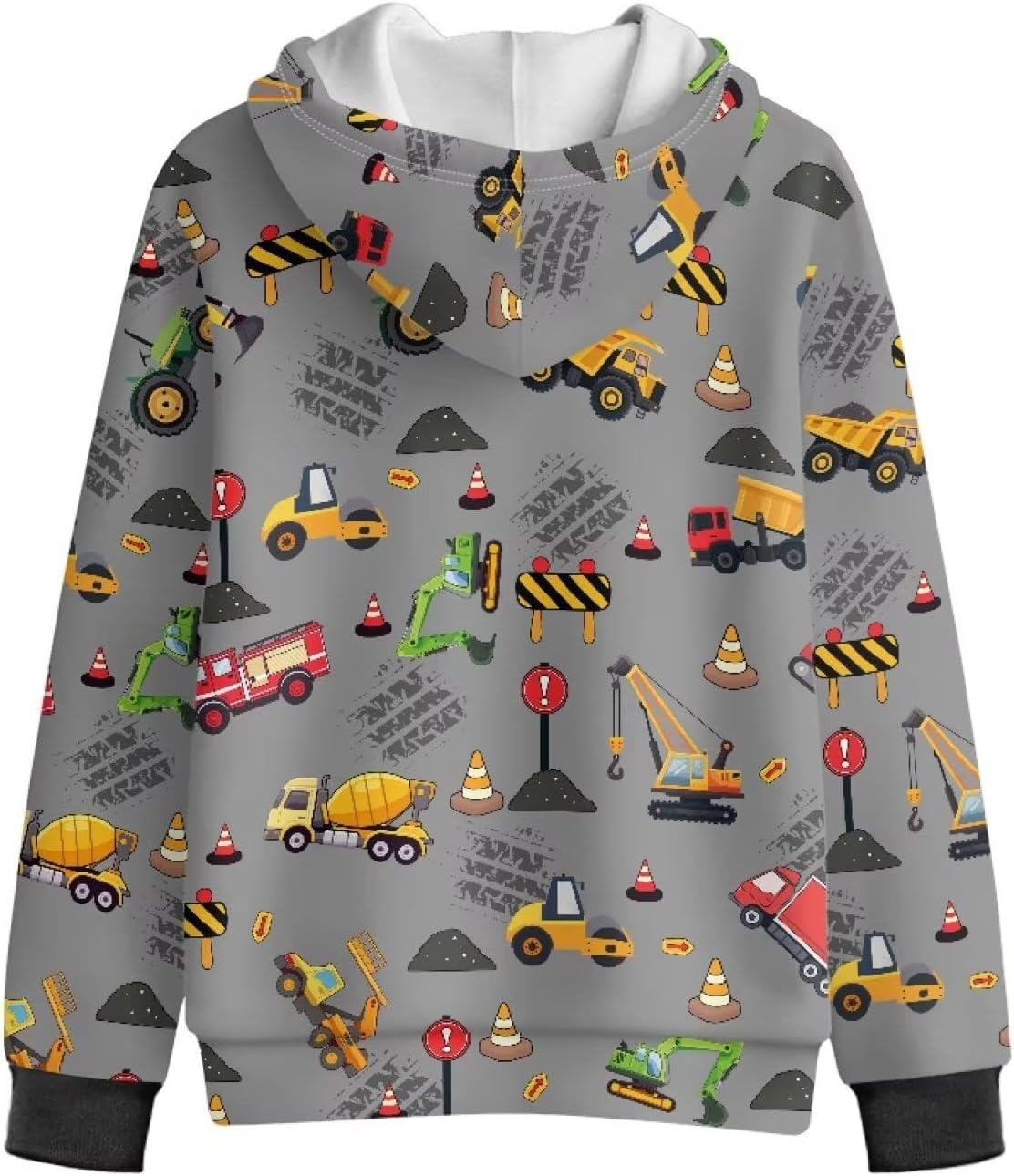 GePrint Boys Hooded Clothes with Pocket Soft Fleece Children's Long Sleeve Sweatshirt Warm Oversized Pullover for Teen Boy
