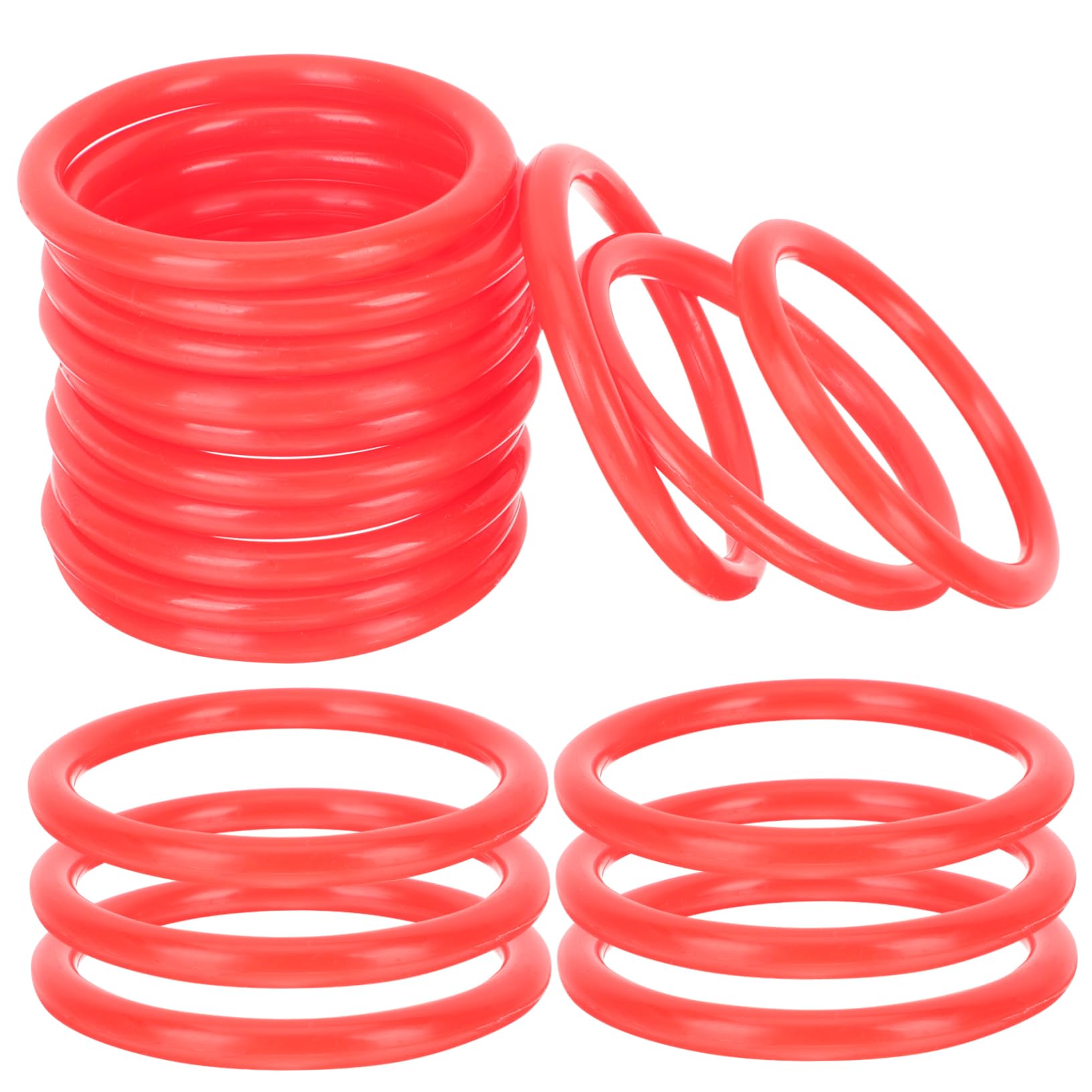 POPETPOP Carnival Games for Boys and Girls 24pcs Ring Toys Throwing Toys for Children Fun Toss Rings Outdoor Carnival Decorations Random