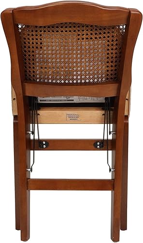 Miniatura 8 de Stakmore - Juego de 2 sillas plegables con respaldo de caña francesa