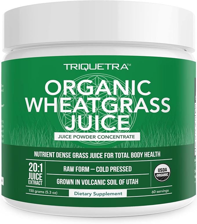 Organic Wheatgrass Juice Powder Organic, Grown in