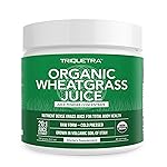 Organic Wheatgrass Juice Powder - Organic, Grown in Volcanic Soil of Utah - Raw BioActive Form, Cold-Pressed Then CO2 Dried, 20:1 Concentrate Juice Extract - Unflavored (5.3 oz - 60 Servings)