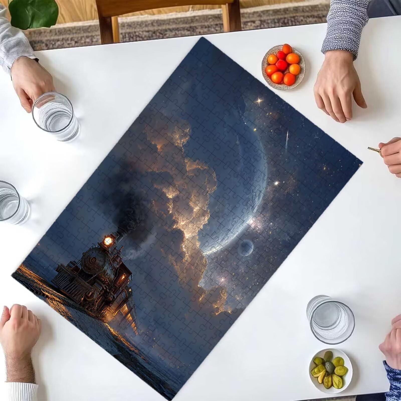 Puzzle 1500 sztuk Puzzle dla dorosłych 87 x 57 cm gra edukacyjna prezenty dla dorosłych i dzieci w wieku 14 lat, kreatywny prezent dla relaksu człowiek ptak PjY751 R-8