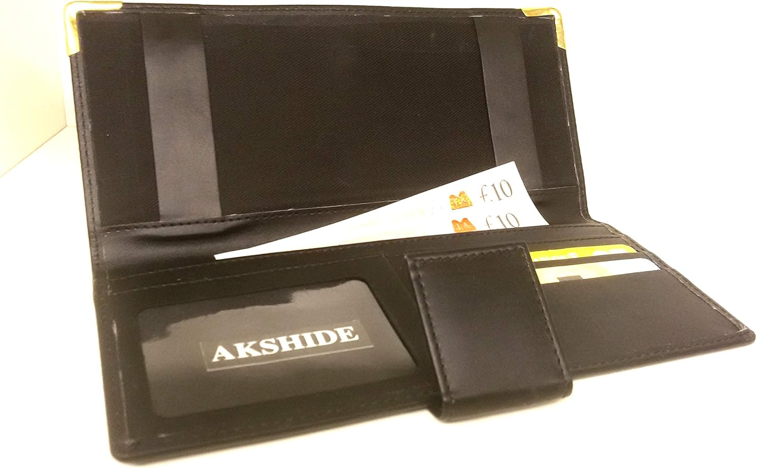 AKSHIDE Looped Leather Cheque Book Holder /Leather Cheque Book Cover