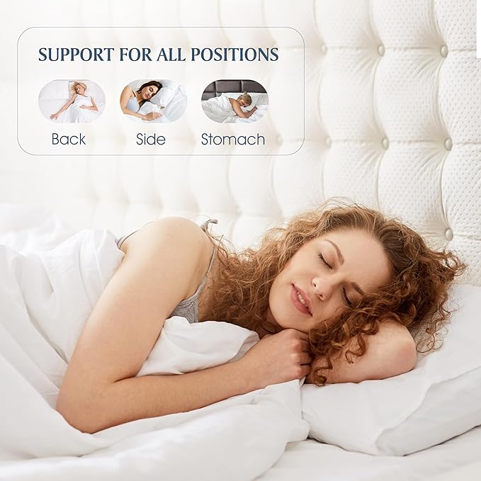 Almohada Pluma de Pato Tamaño Queen Firmeza Media miniatura 4