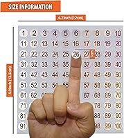 Vista 2 de 1-100 etiquetas adhesivas reflectantes con números láser, 10 juegos, 1000 autoadhesivas, redondas, pequeñas, consecutivas, etiquetas de número