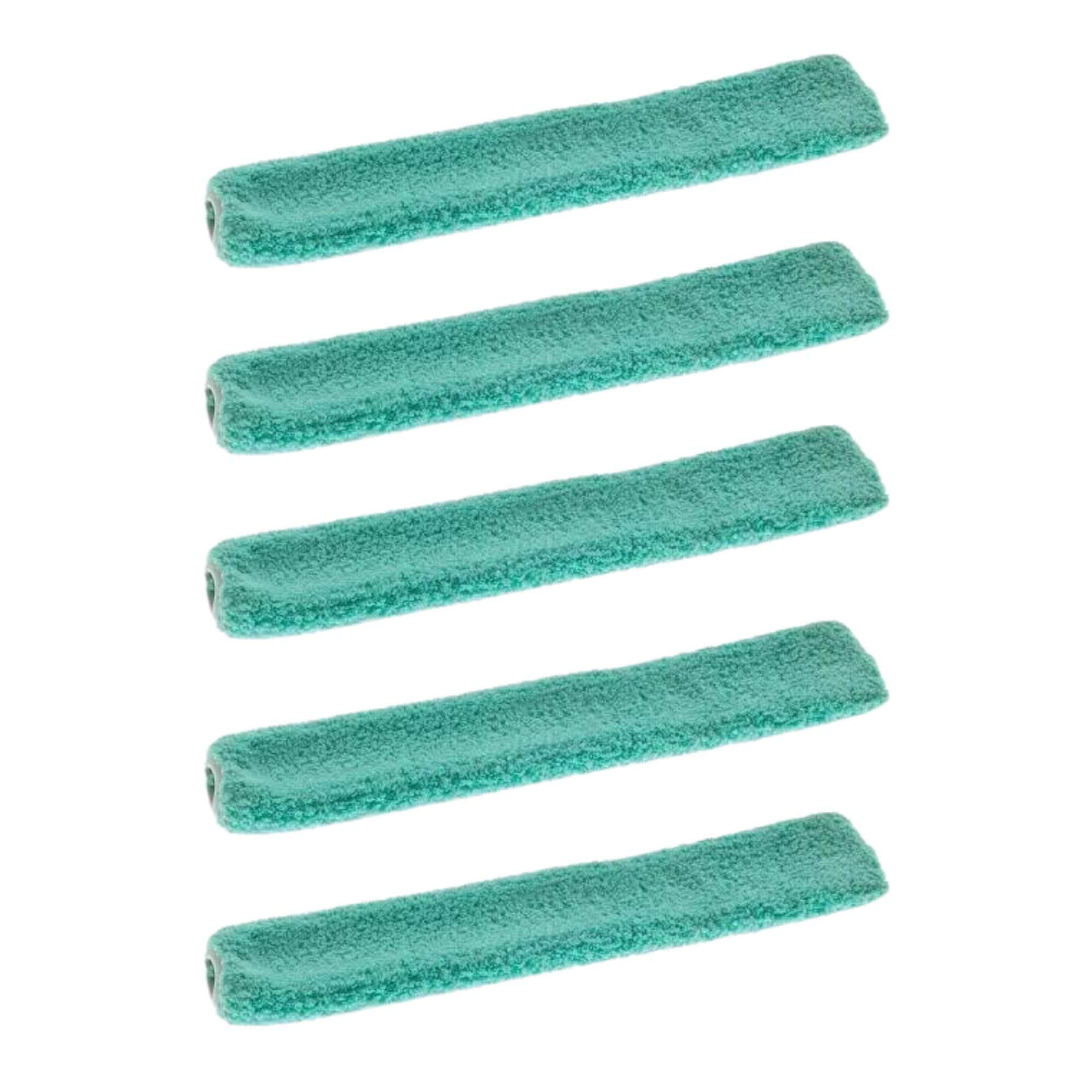 Taski D5787586 Micro Standard Interior Mop Cover, Replacement Dust Cover for Taski JM Ultra Plus 31-Inch Interior Mop Handle, Green, 5-Count