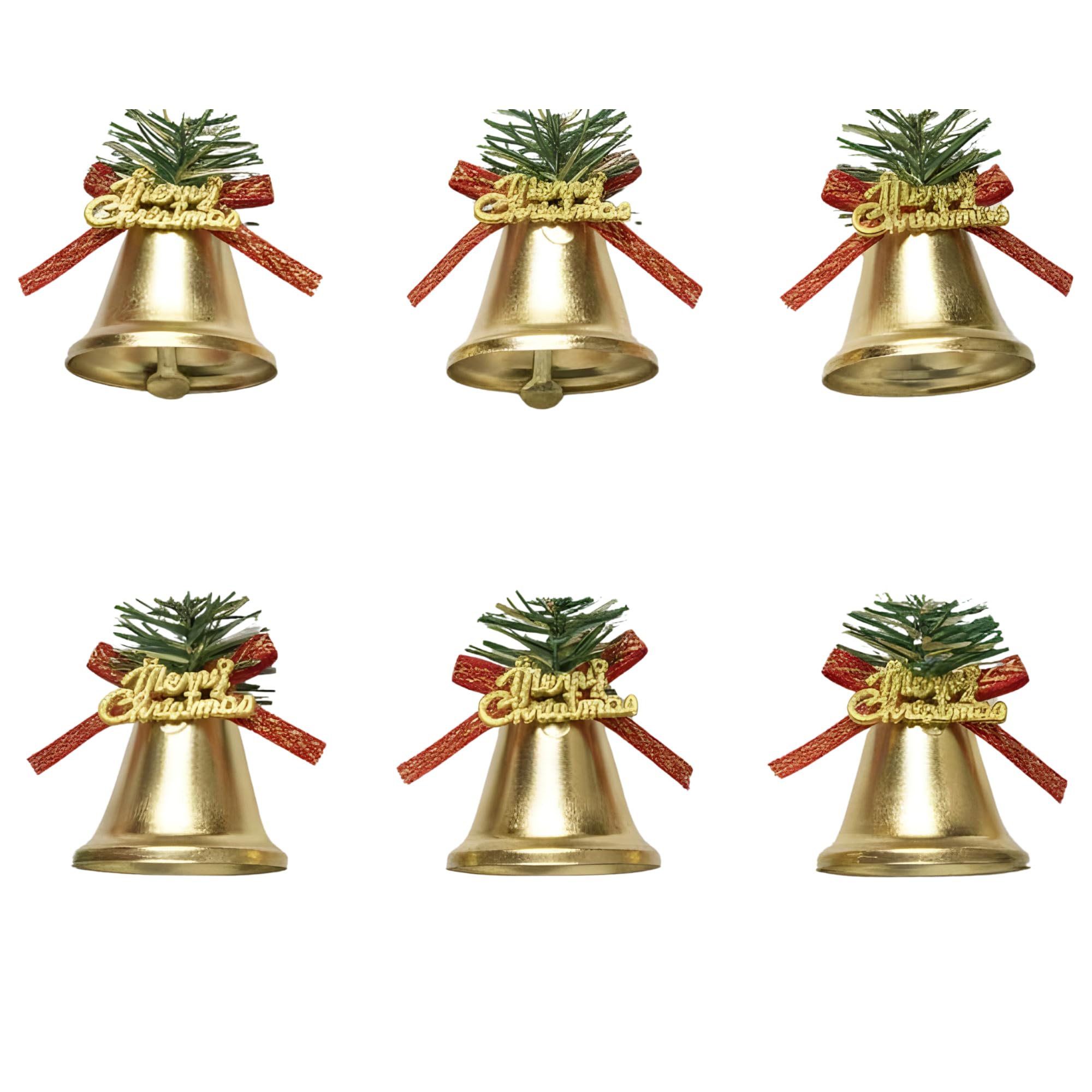 Crackles Christmas Tree Ornaments - Set of 6 -10 Crackles Christmas Tree Ornaments - Set of 6 -10