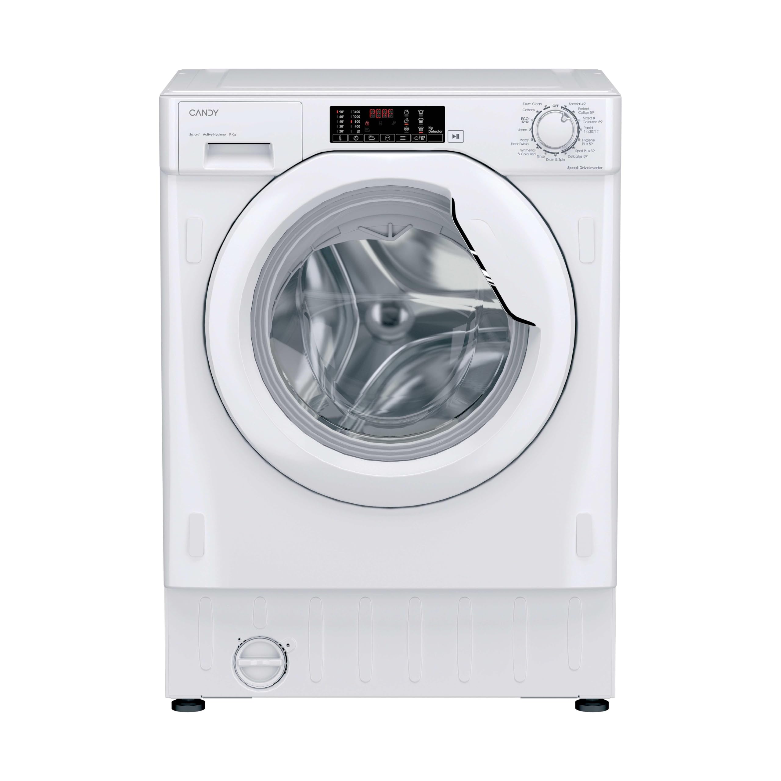 Candy Smart Integrated Washing Machine, 9kg, White, A Class, 1400 RPM