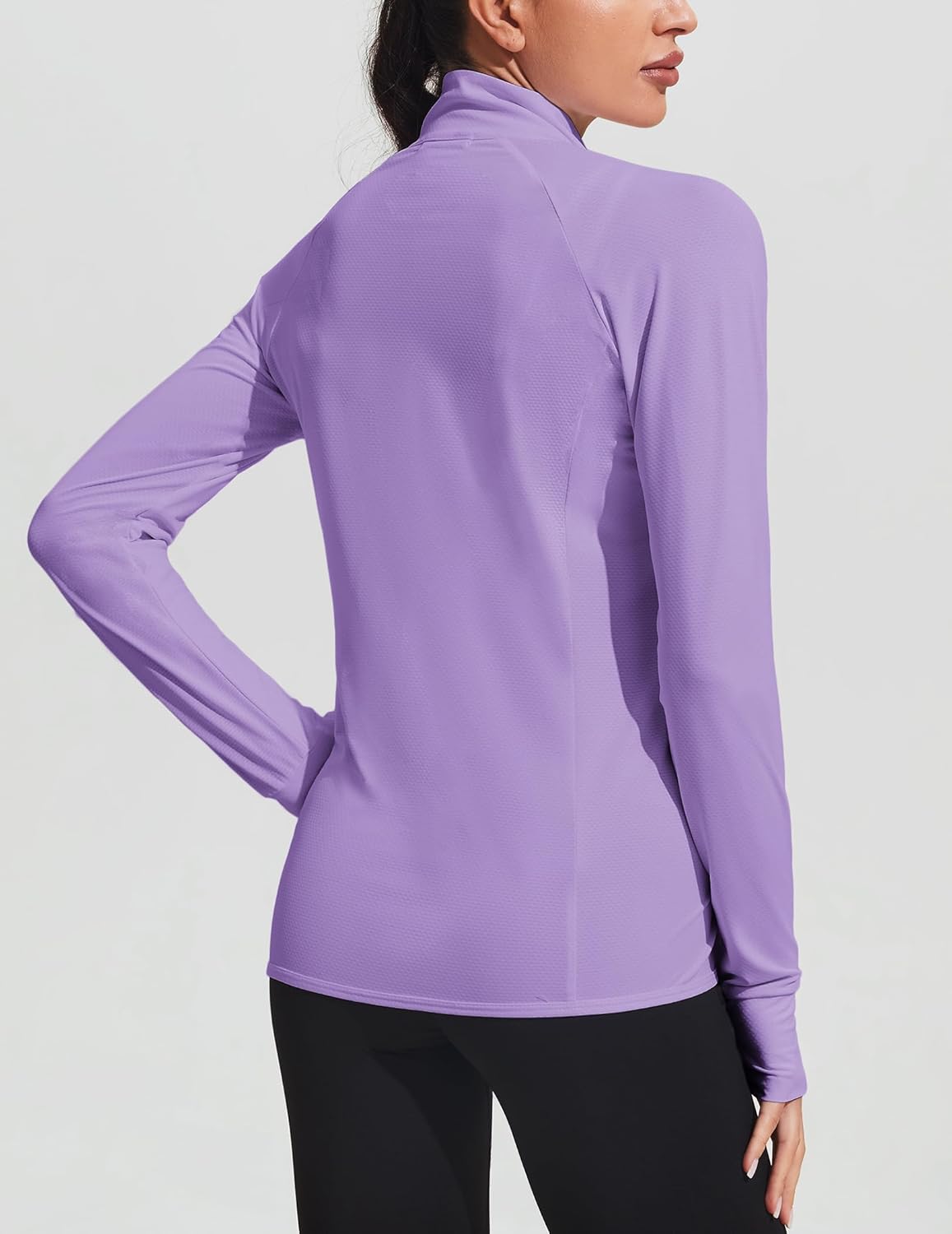 COOrun Women's UPF 50+ Jackets Sun Protection Golf Athletic Jackets Lightweight Full Zip Long Sleeve Shirts with Pockets - Image 5