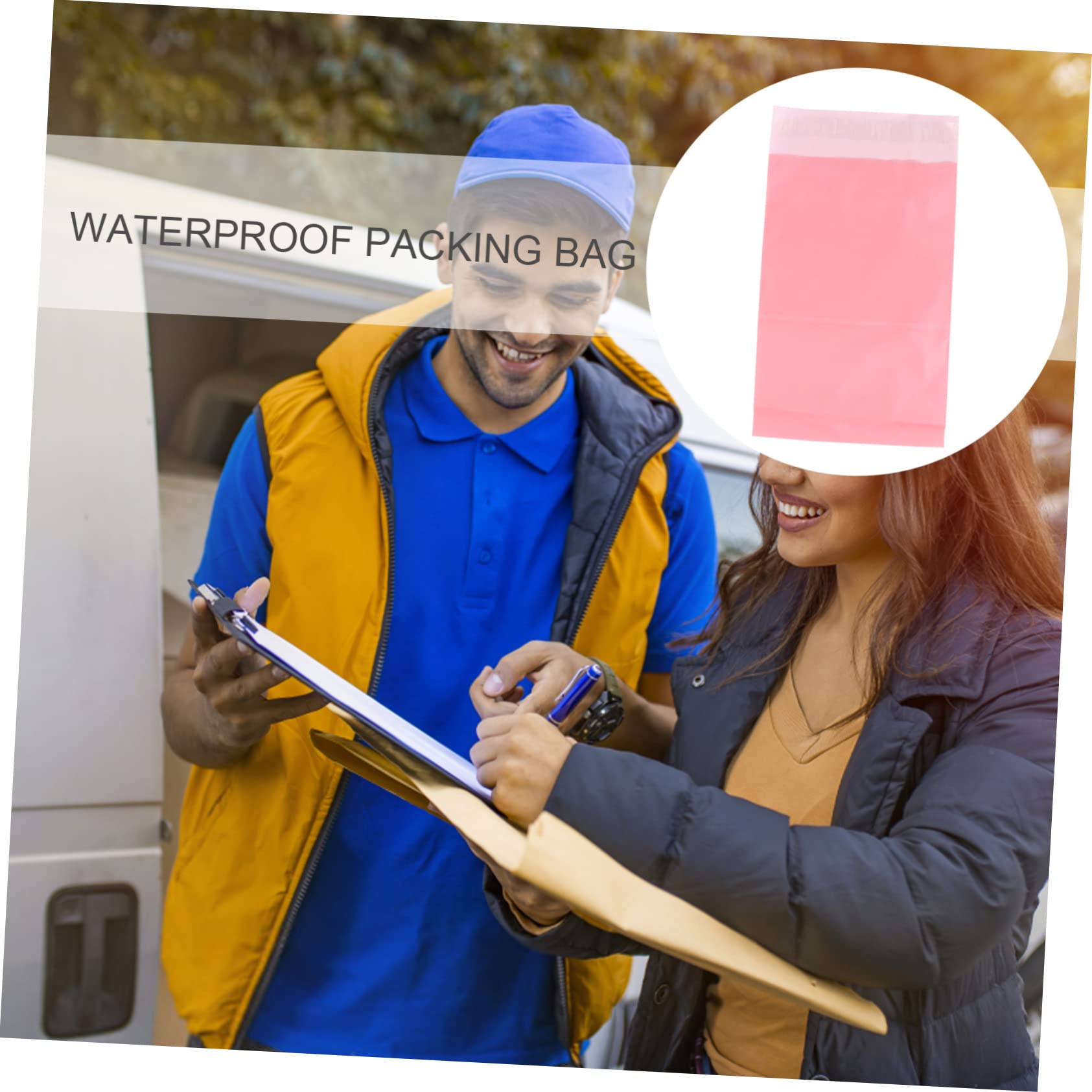NUOBESTY 800 Pièces De Courrier Sacs D'Expédition De Logistique Sacs Enveloppes Mailers Enveloppe Étanche Mailer Auto-Scellant Enveloppes