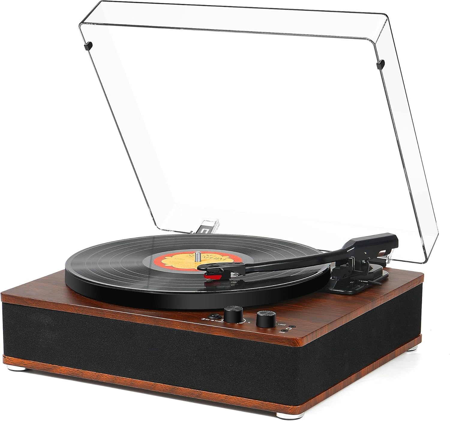 Vintage 3-Speed Record Player with Bluetooth Output Built-in 