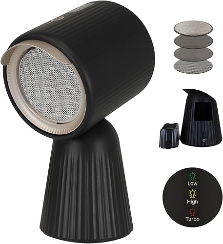 Mini ventilador de cocina para interiores Campana extractora portátil con arranque de un botón y filtración múltiple - Ventilador de escape de