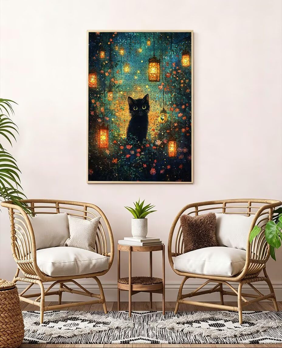 Puzzle 5000 elementów, latarnia kwiaty puzzle dla dorosłych 5000, niemożliwe klasyczne układanki, drewniane układanki, gra rodzinna, do gry edukacyjnej wyzwanie zabawki, dekoracja ścienna prezent