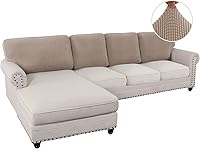 Vista 60 de H.VERSAILTEX 2025 New Sectional Couch Covers 8 Pieces Stretch Sofa Covers for Sectional Sofa Set Separate L Shaped Couch Cover for Both Left/Right
