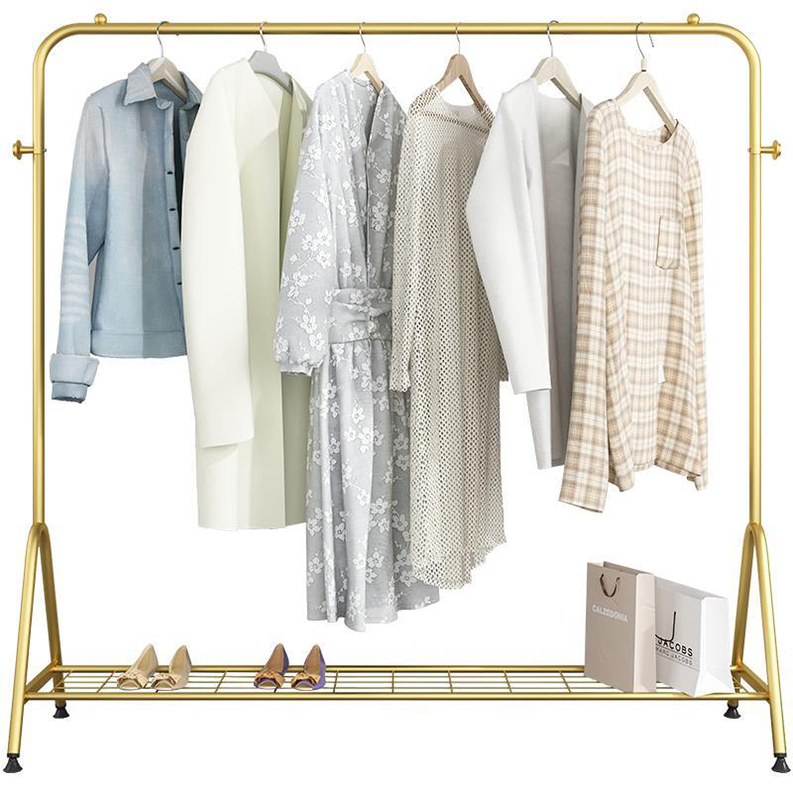 Portant à vêtements en métal pour sublimer et exposer vos tenues de chambre