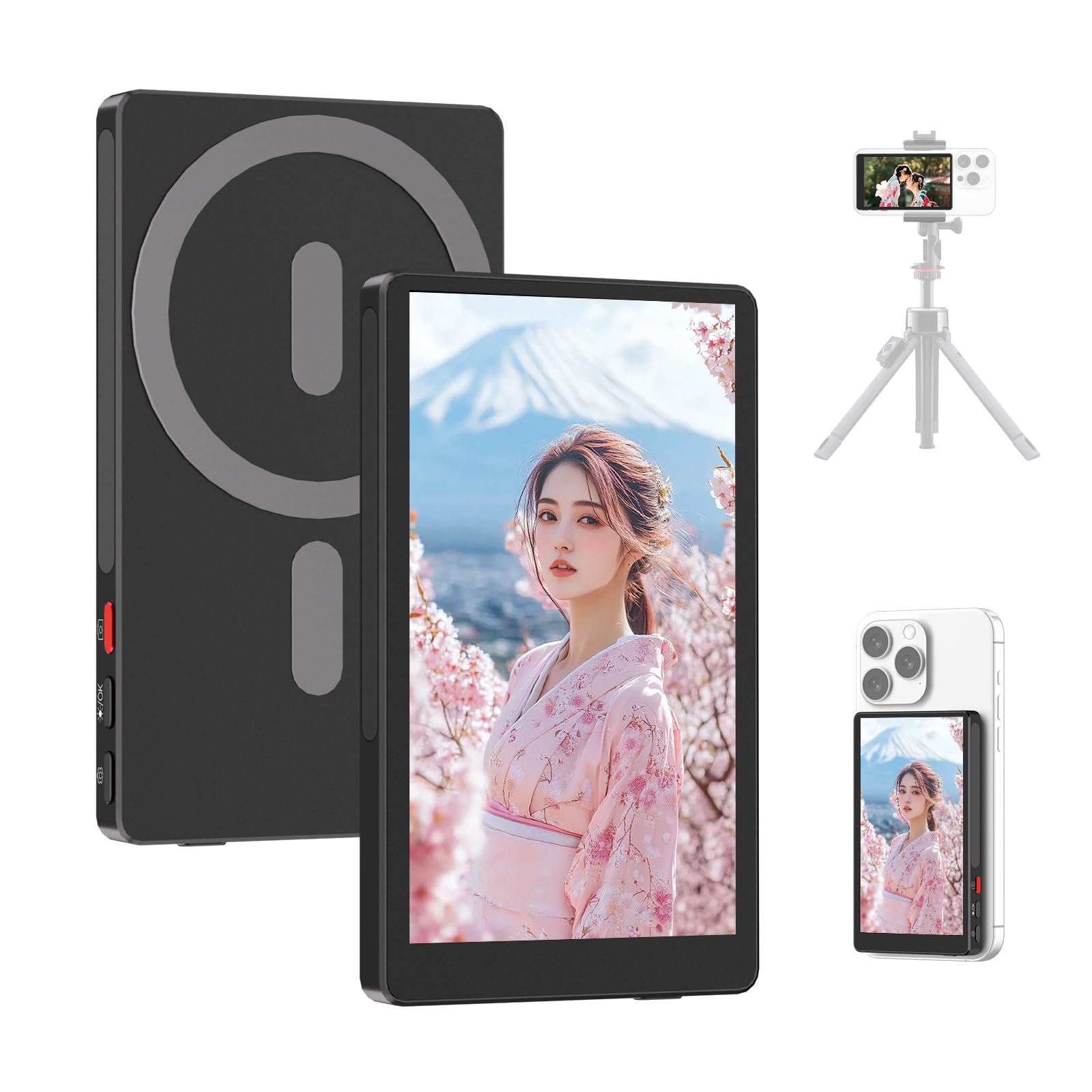 カメラ自撮りモニター iPhone Vlogモニターディスプレイ リアカメラ Amazon.co.jp: JEVDES iPhone用自撮りモニター 自撮りVlog