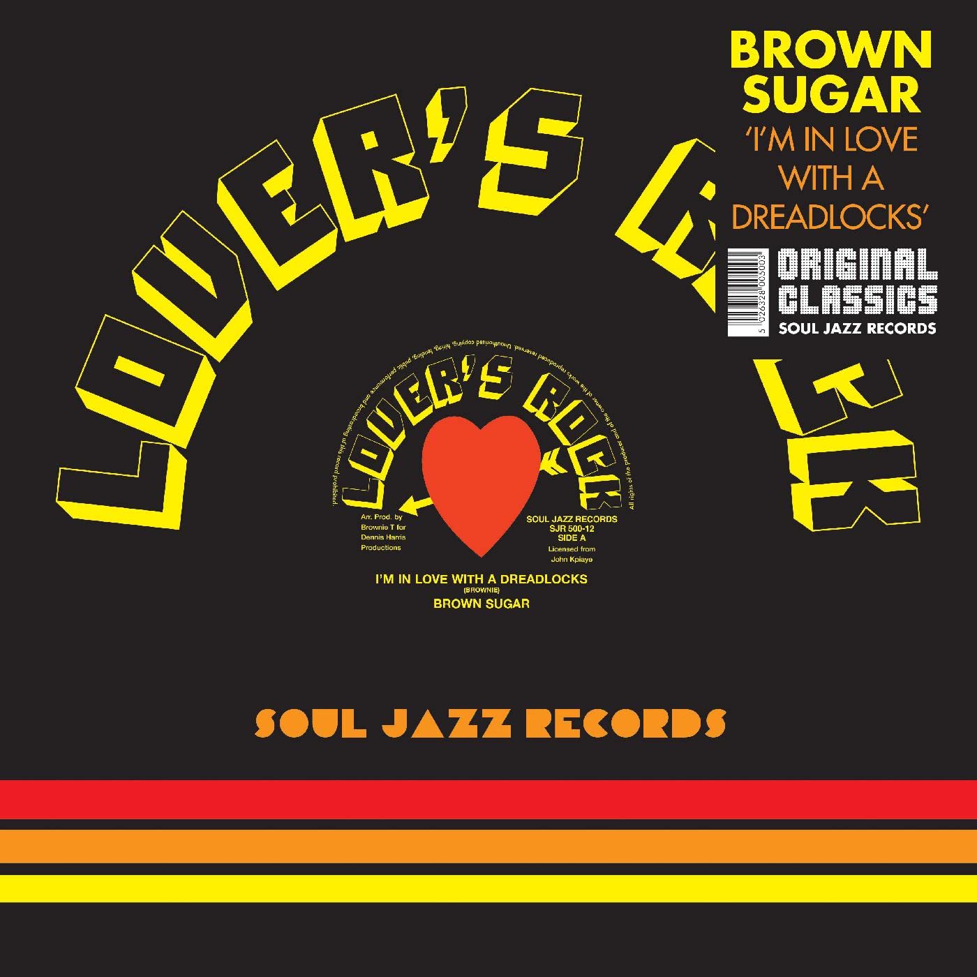 Brown Sugar I'm In Love With A Dreadlocks 12"" vinyl record 2022 on Soul Jazz