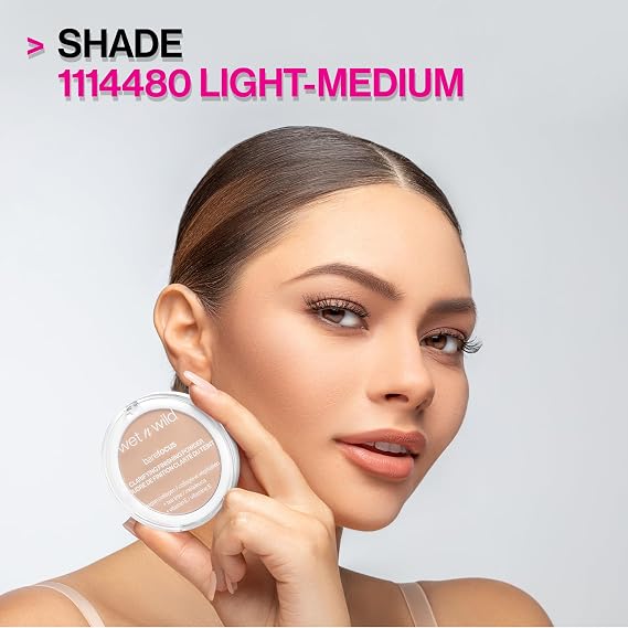 wet n wild Bare Focus Tinted Hydrator Matte Finish Light Makeup & Clarifying Finishing Powder Light-Medium