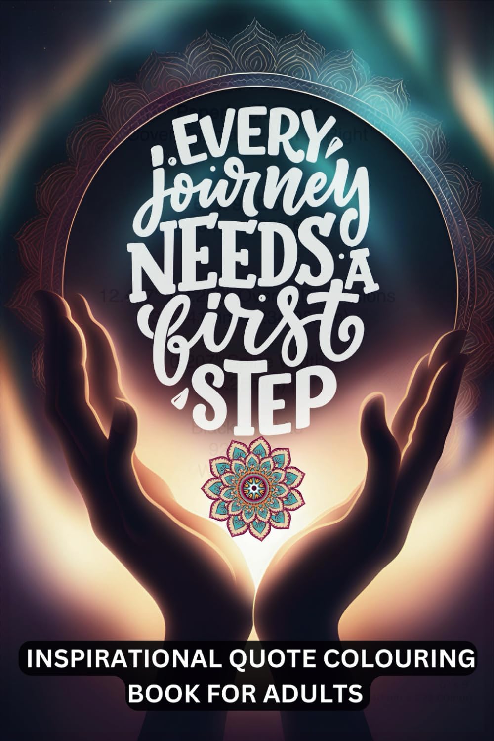 Every Journey Needs a First Step: Inspirational Quotes Coloring Book for Adults, Find Peace and Motivation Through Art Every Day