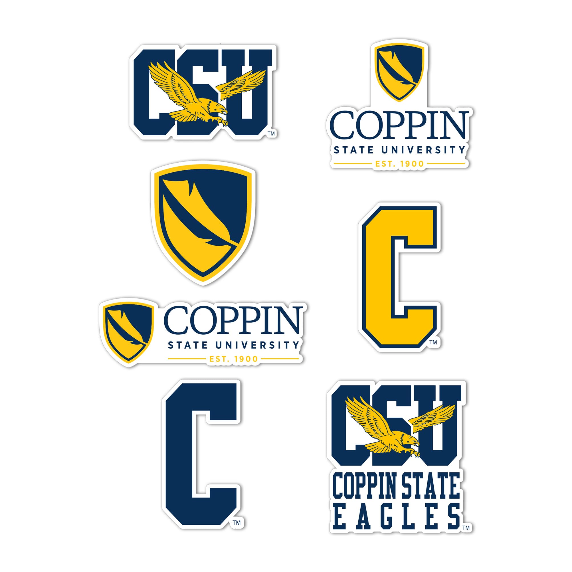 Autocollant Coppin State University en vinyle Desert Cactus pour voiture et ordi