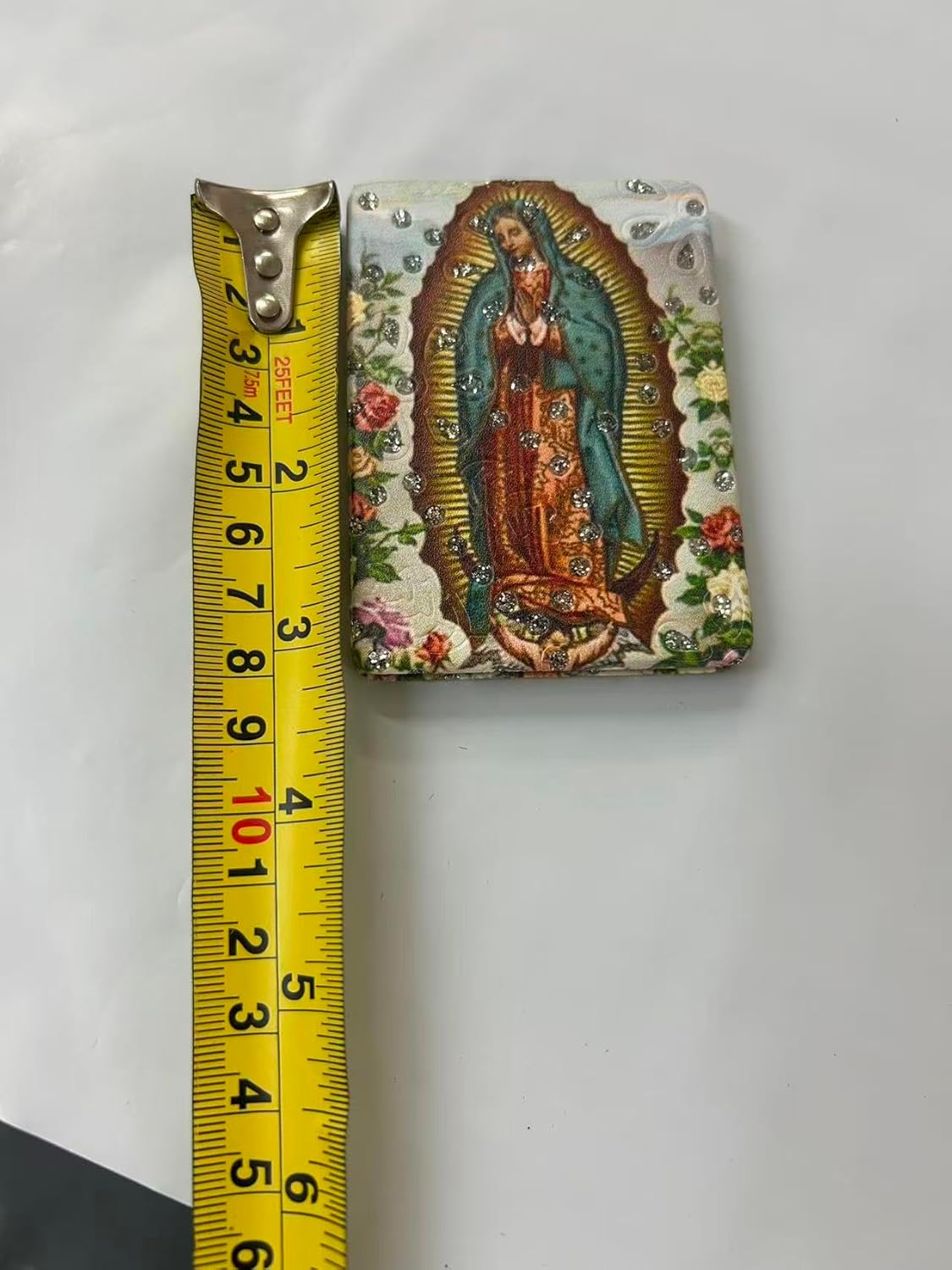 Unknown Ladies Compact Makeup Cosmetic Mirror with Guadalupe Image (12pcs, 2.8" x 2.8", Silver)