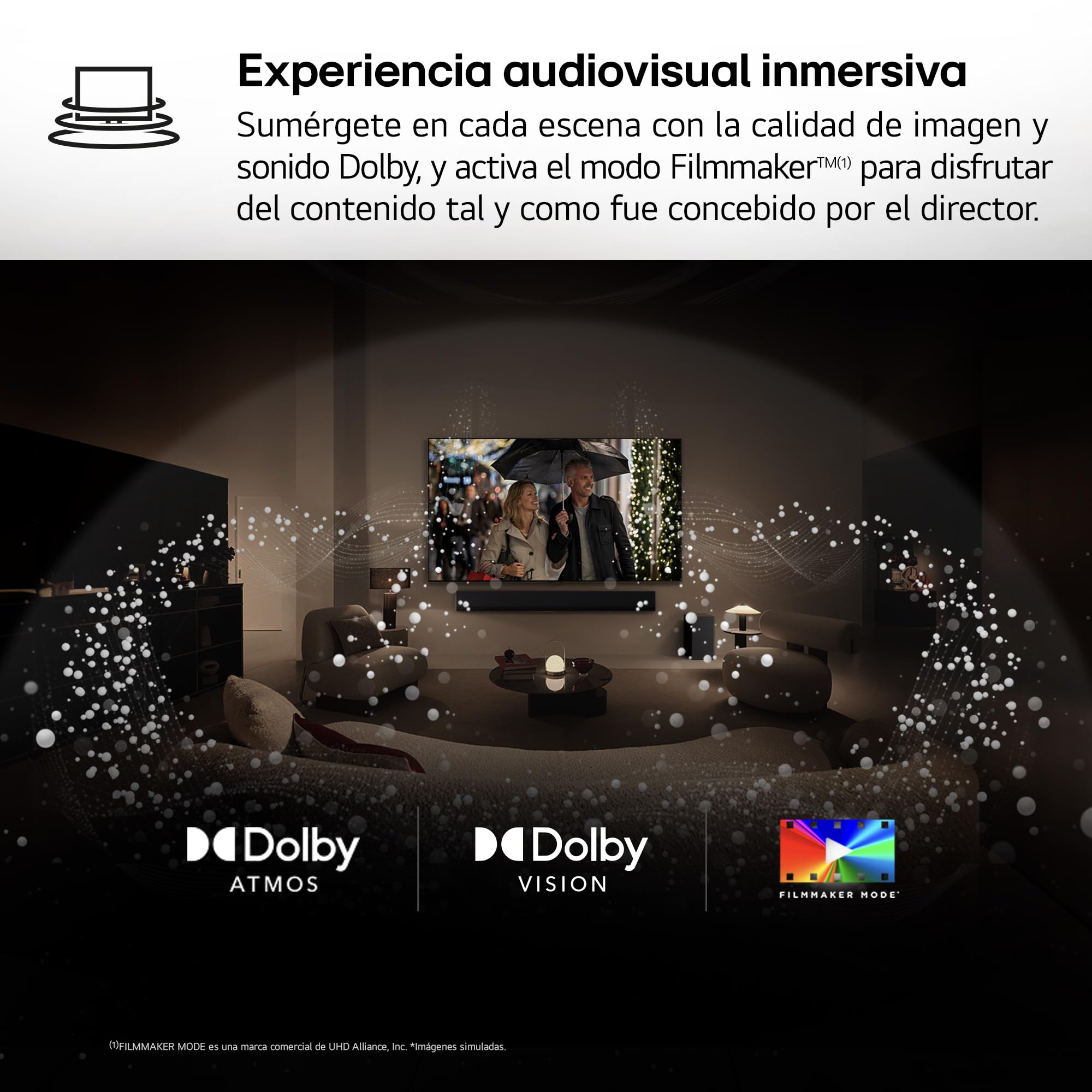 LG OLED55C44LA.AEU, 55", OLED 4K, Serie C4, 3840x2160, Smart TV, WebOS24, Procesador a9, Dolby Vision, Dolby Atmos, TV Gaming, 144 Hz, AMD FreeSync, Negro