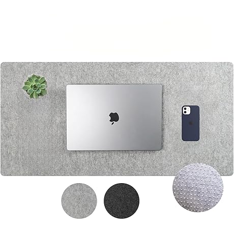 Extra Large Mouse Pad Felt Desk Pad Protector - 35.5" x 15.7"...