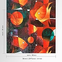 Vista 5 de BDF 3FSH - Película para ventana con diseño de peces de 36 x 59 3/4 pulgadas (2 patrones continuos)