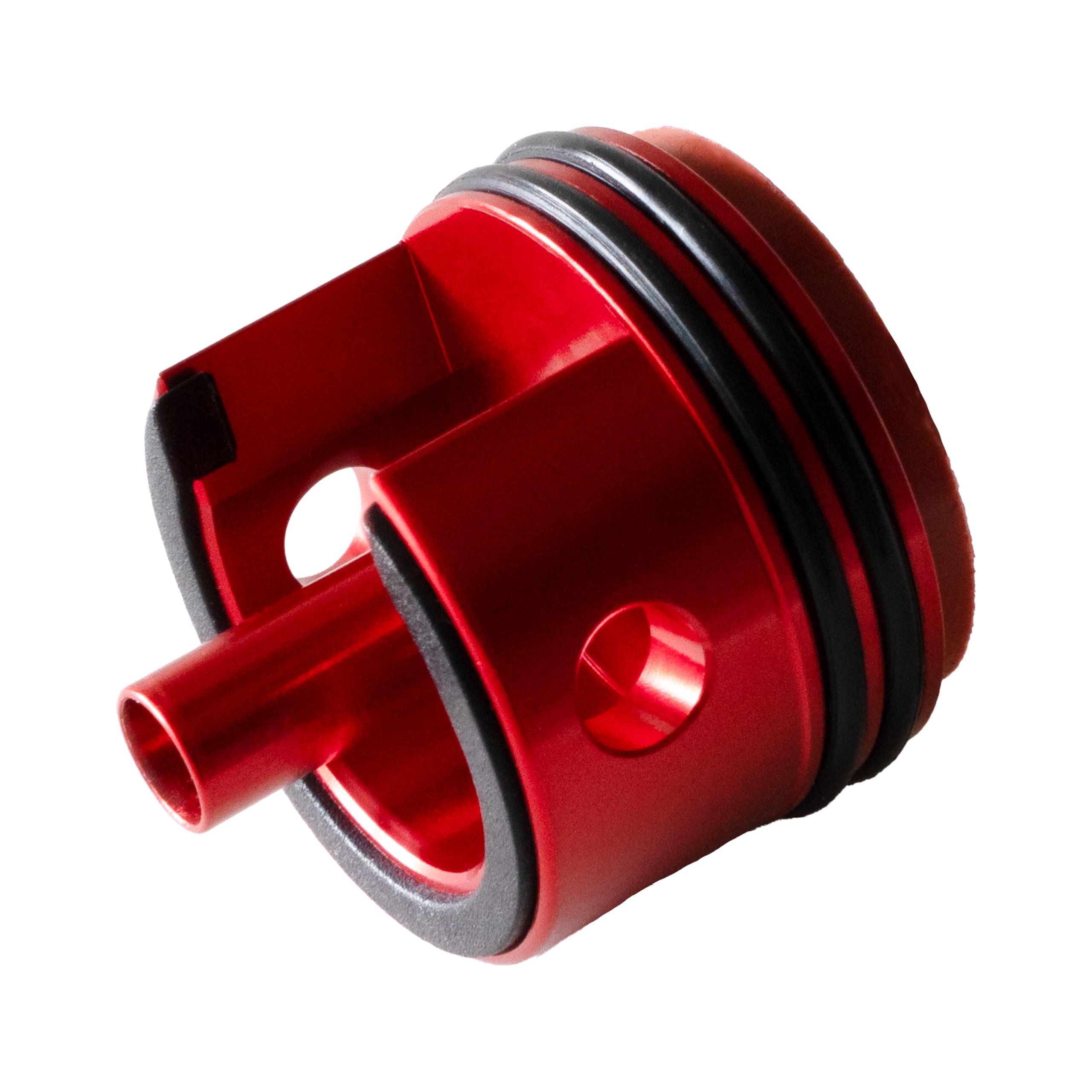 Generic Double O-Ring Airsoft Aluminium Cylinder Head with Top & Bottom Pad for V2 V3 Gearbox