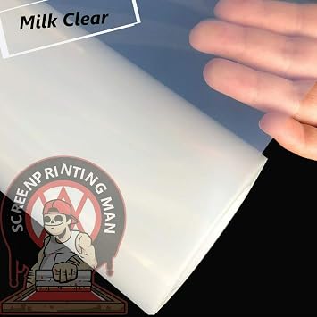 24"x100ft. Screen Printing Film 2 roll Waterproof Inkjet Transparent Film for Water-based Pigment and Dye Printers