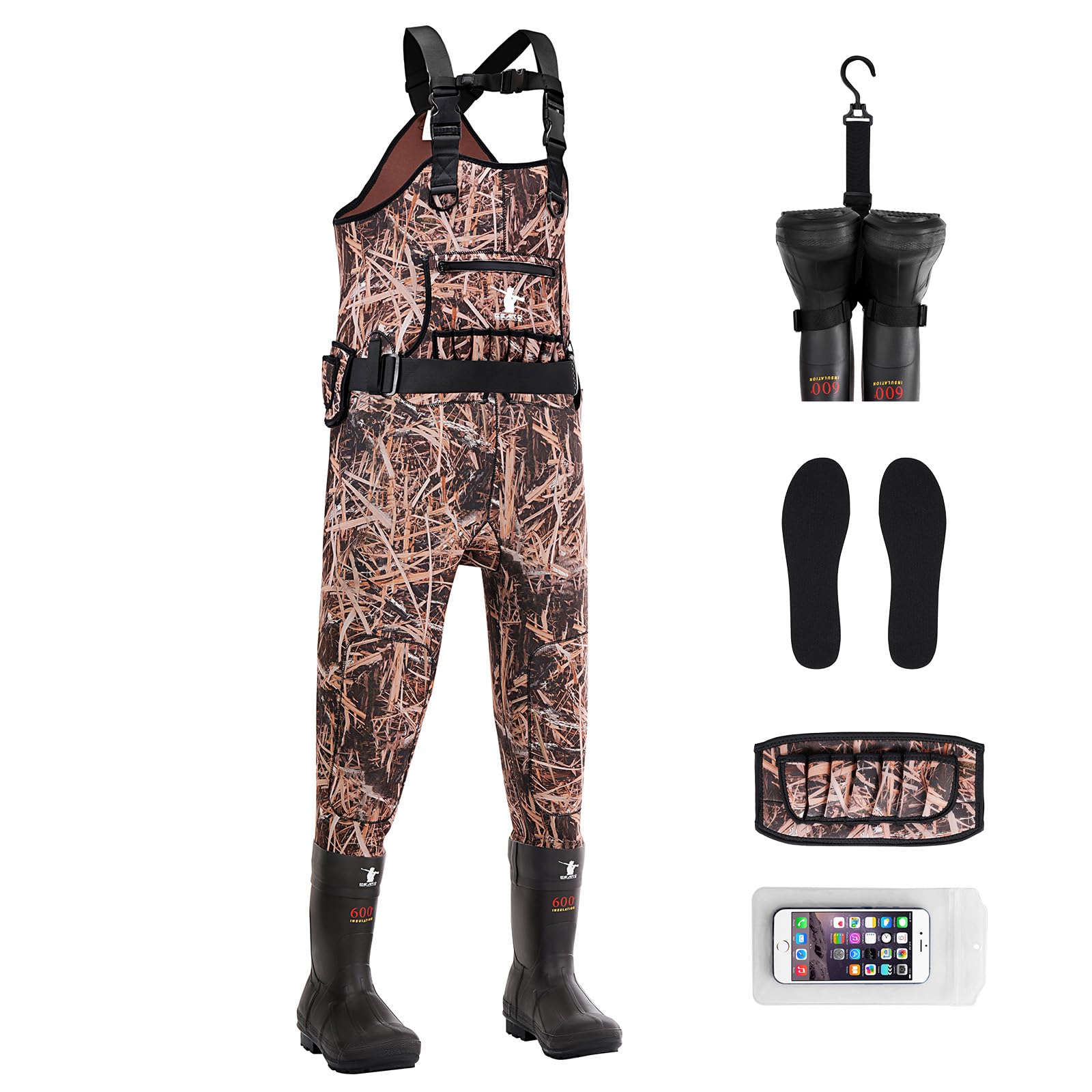 GearOZ Duck Hunting Waders for Men & Women, 5mm Neoprene