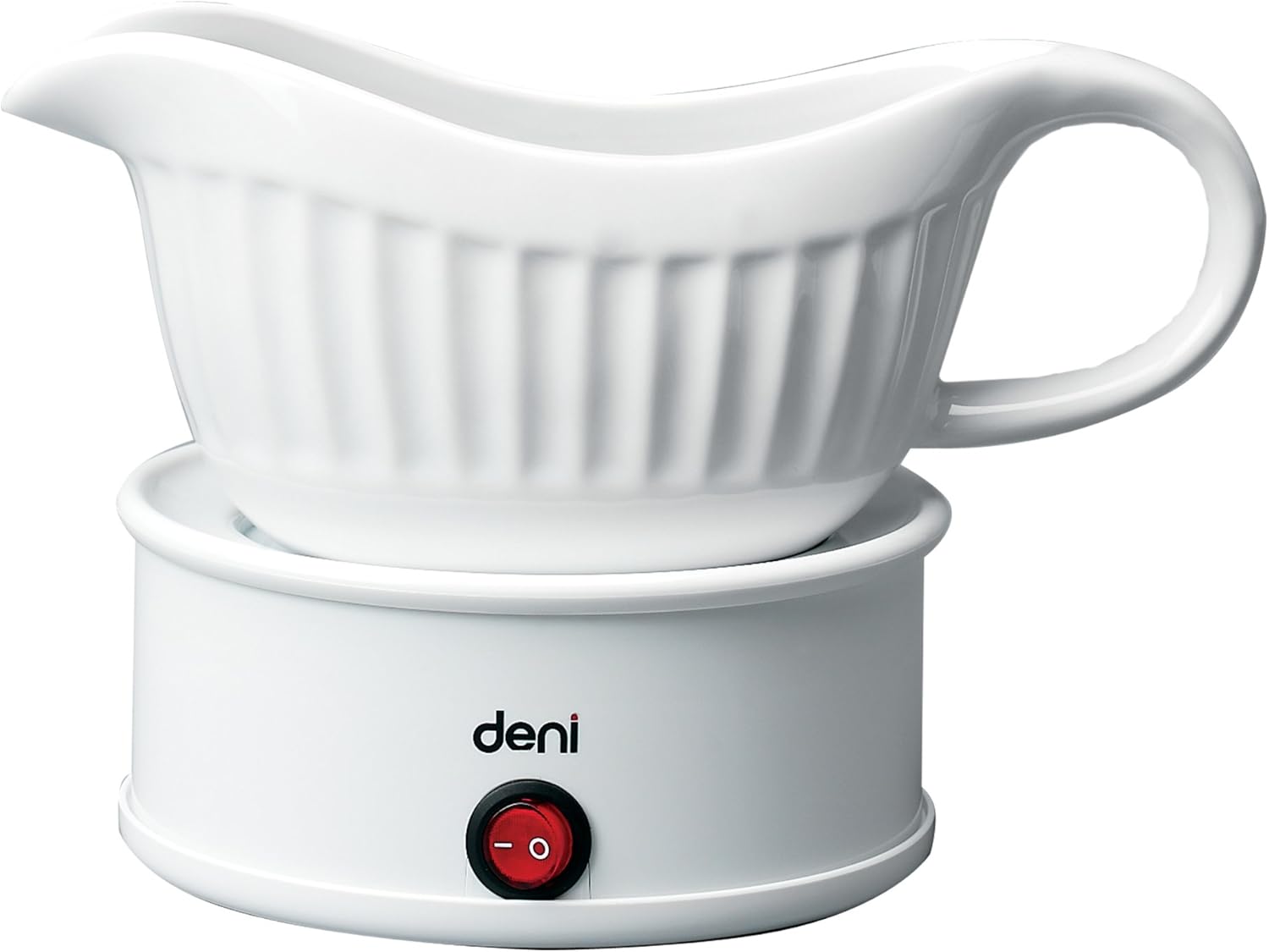 Deni Electric Gravy Boat with Warming Plate, White