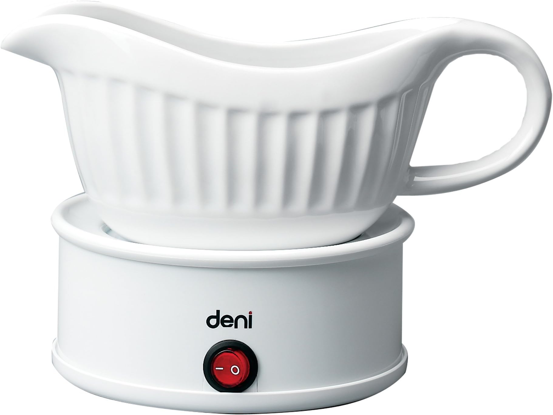 Deni Electric Gravy Boat with Warming Plate, White