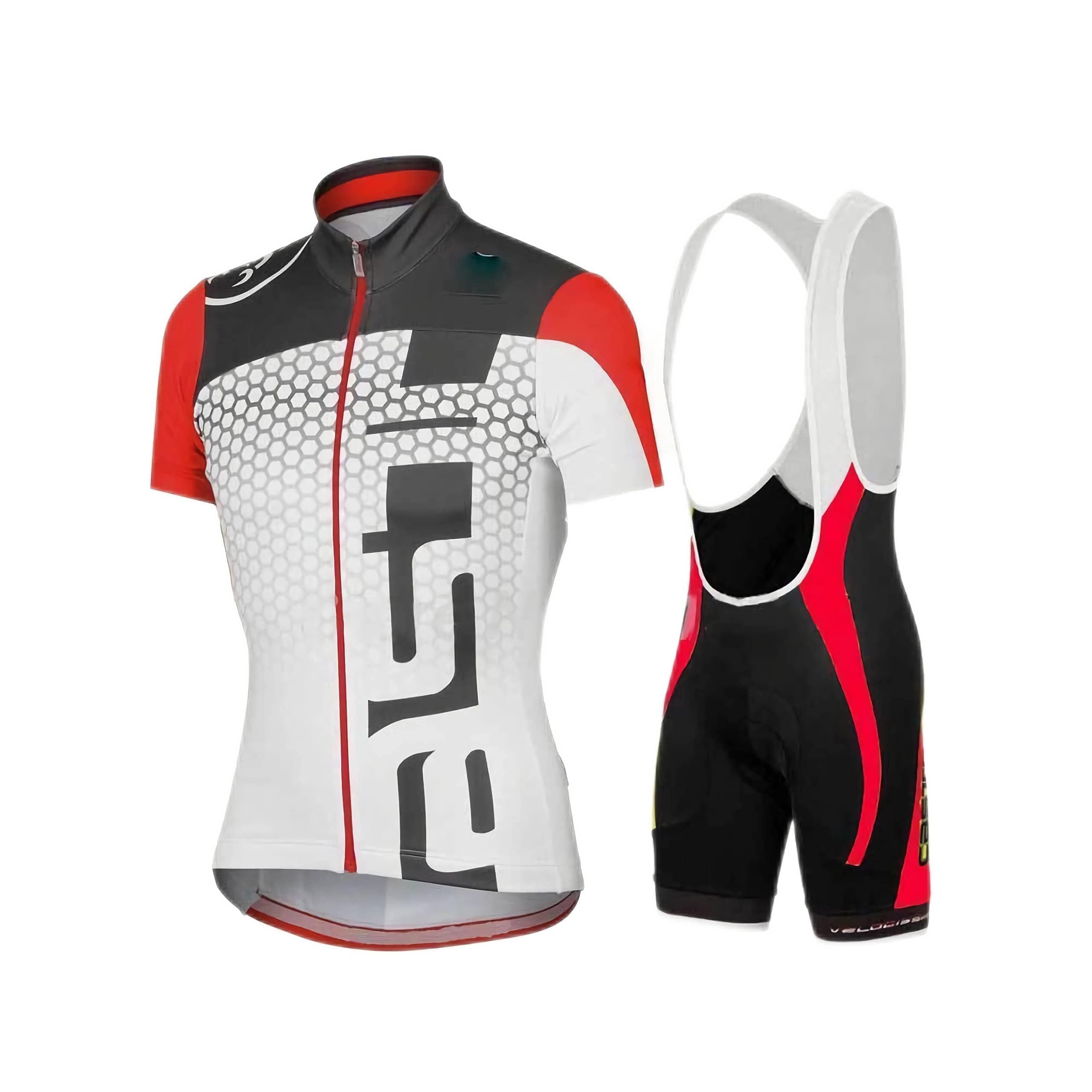 Conjunto Ciclismo Hombre Maillot Culotte con Gel 4D para MTB Ruta Equipación Transpirable Ultra Cómoda