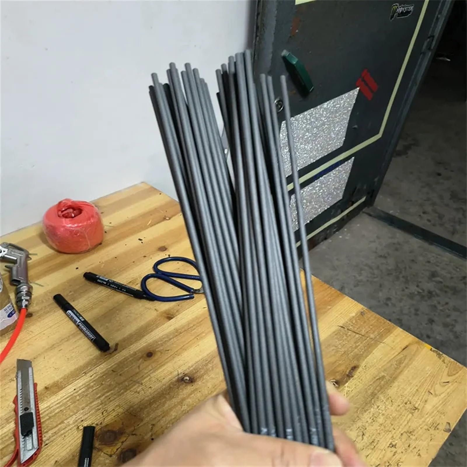 Varilla De Soldadura Varillas de Soldadura de Hierro Fundido Z208 de 2,5 mm, 3,2 mm y 4 mm de diámetro Electrodos para Soldar(4mm)