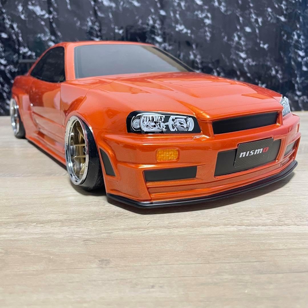 タミヤラジコン日産スカイラインGT-R R34 塗装済 スペアボディ
