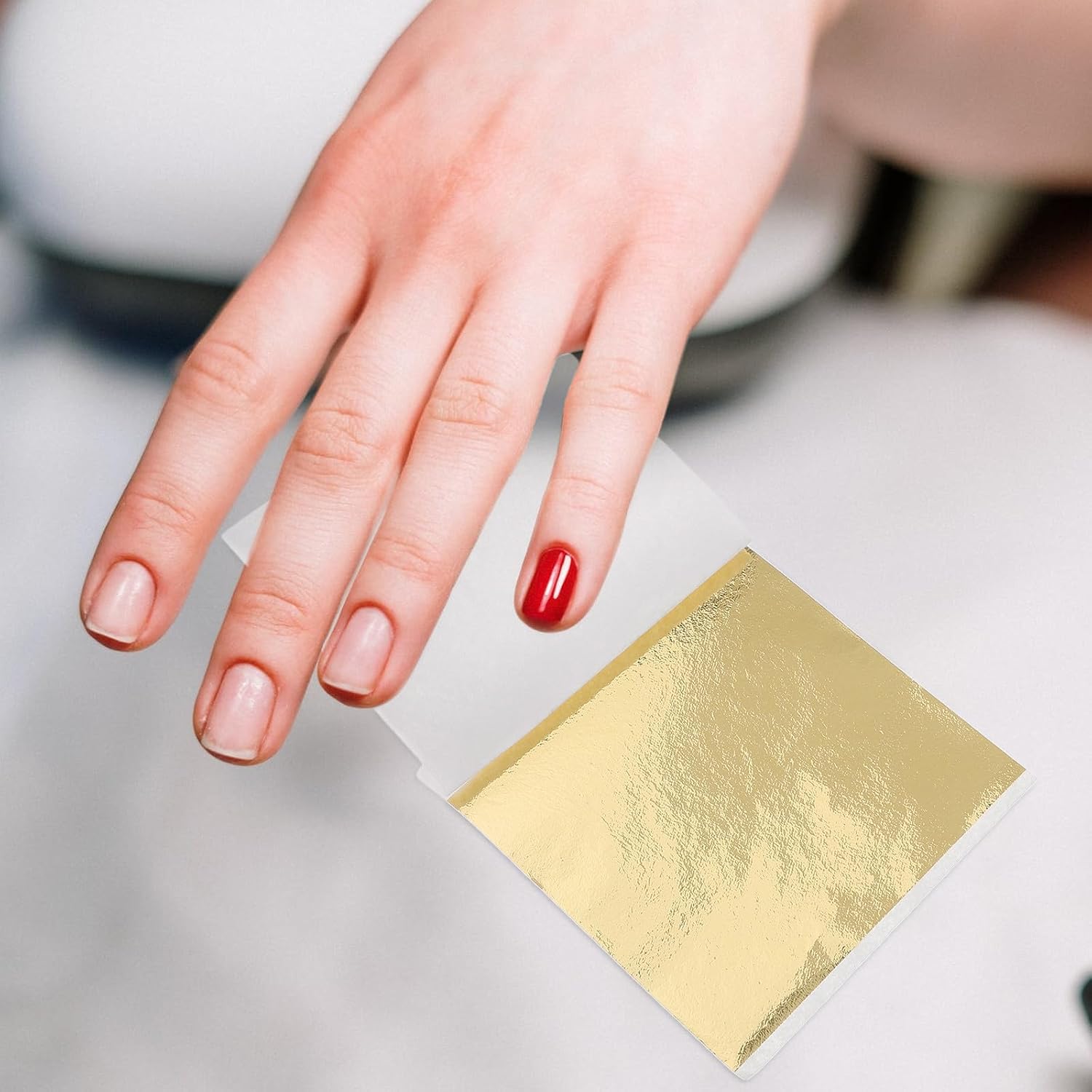 400 Sheets Imitation Gold Foil Paper for Gilding Crafting Decor