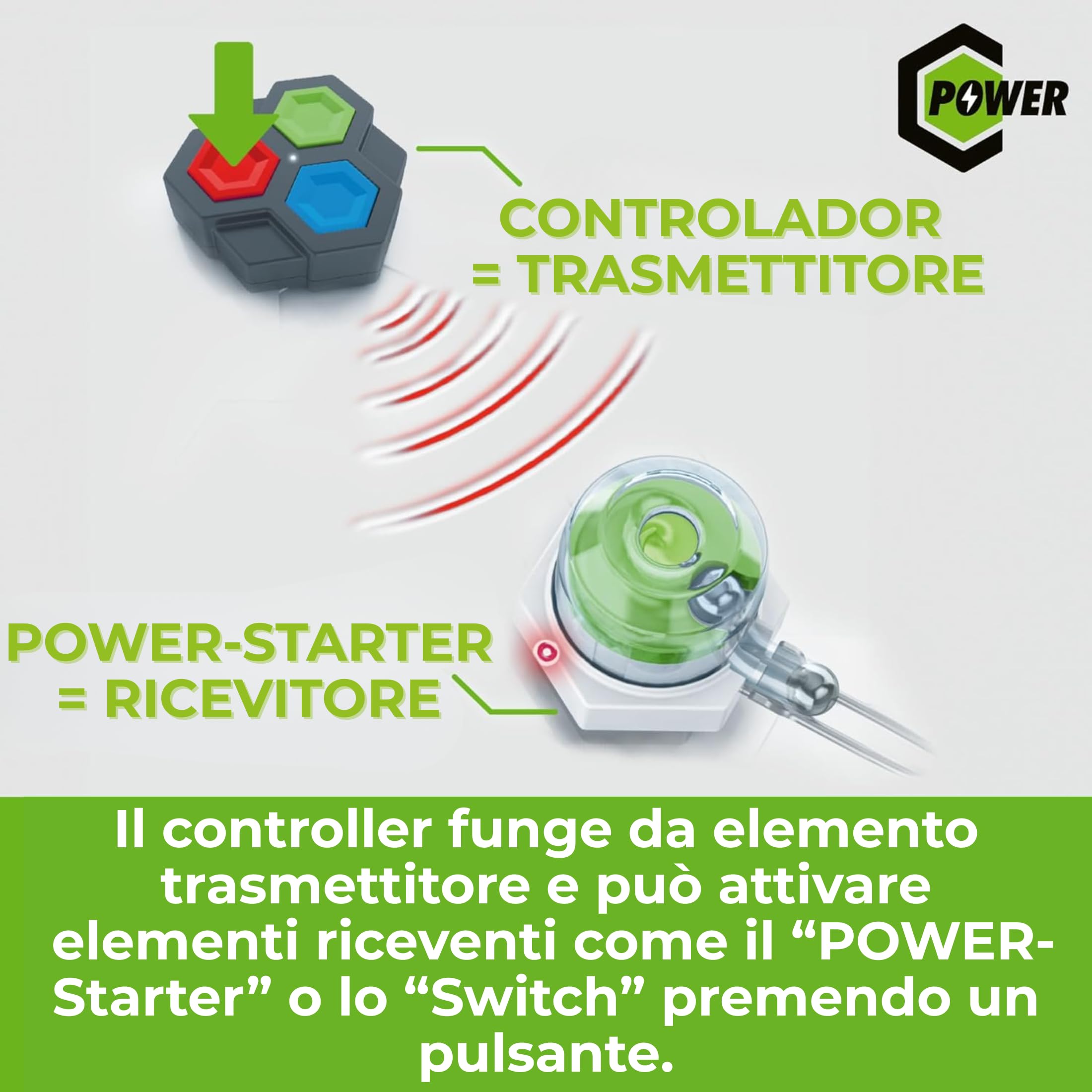 Ravensburger - GraviTrax Power Extension Interaction: Attiva elementi a distanza, Accessorio pista biglie, Gioco STEM 8+ anni e adulti, Non giocabile da solo, Compatibile con tutti i GraviTrax