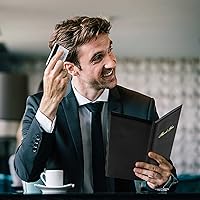 Vista 6 de Presentadores de cheques para restaurantes, paquete de 20 tarjeteros de 10 x 5.5 pulgadas con impresión dorada de agradecimiento para restaurantes