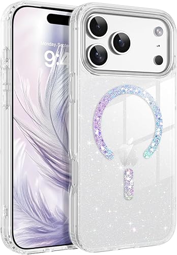 DUEDUE Coque pour iPhone 17 Pro Max Paillettes, Coque pour iPhone 17 Pro Max 6.9