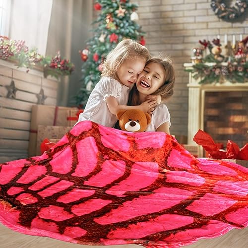 Miniatura 5 de Excervent Manta realista de dulce concha, manta Pan Dulce de 10.58 ozm, manta de comida realista divertida de doble cara, manta de franela súper