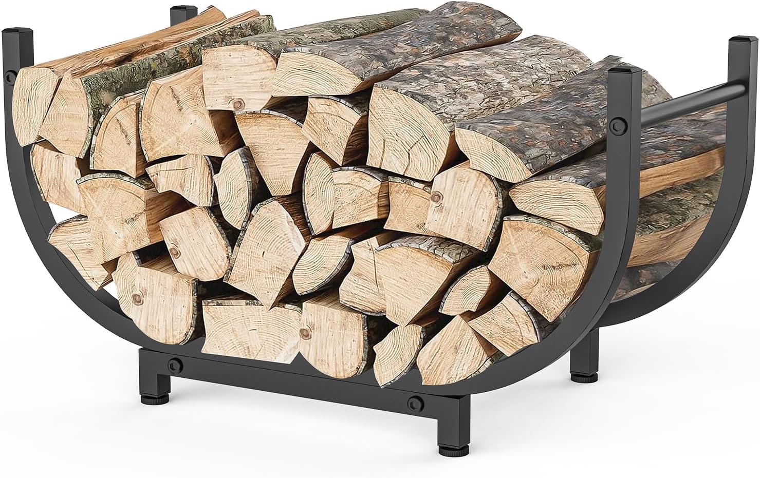 Firewood Rack Outdoor 30in,Indoor Firewood Storage and Firewood Rustproof Holder,Stable Log Holder and Fireplace Decor Organizer