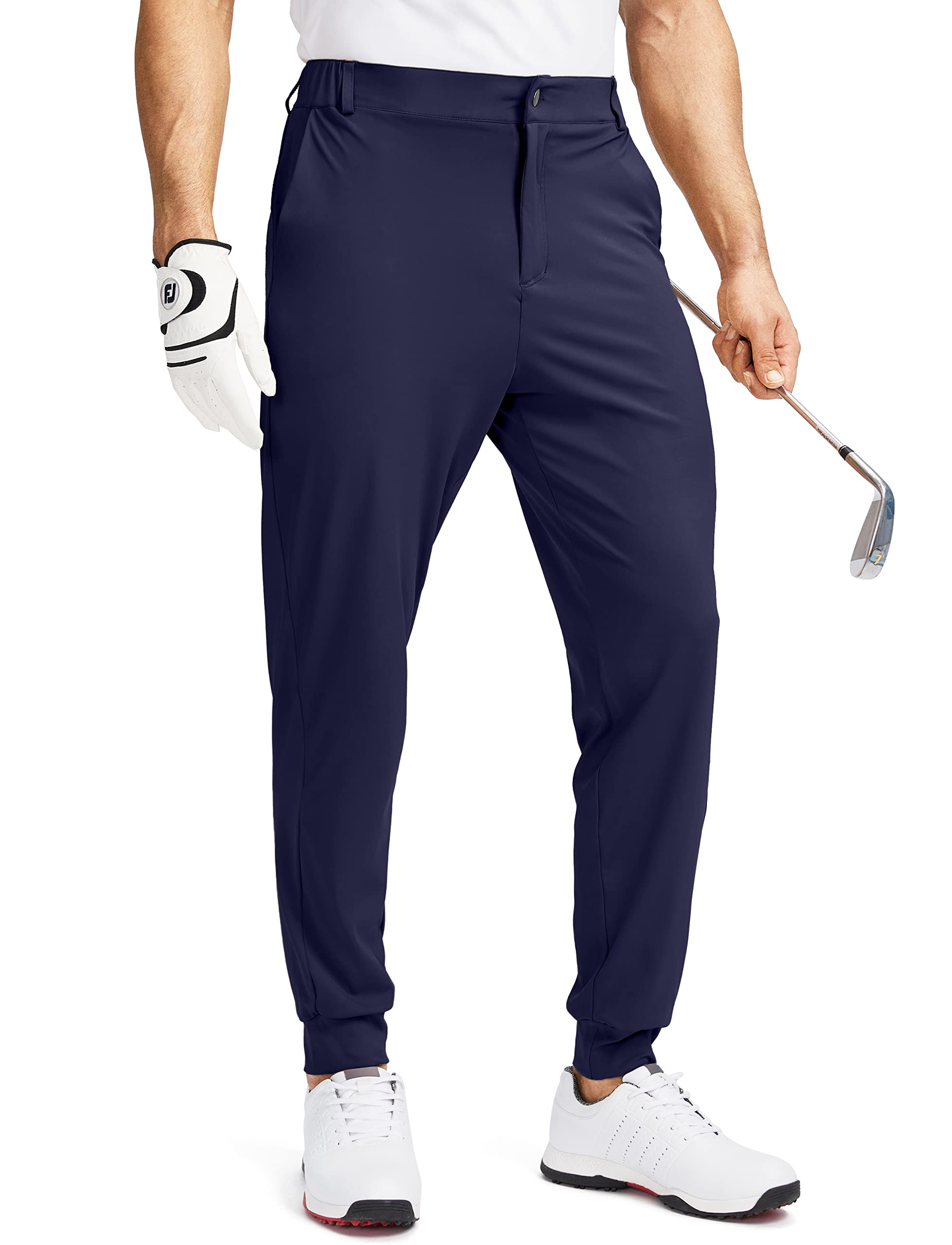 SoothfeelMen's Golf Joggers Pants with 5 Pockets Slim Fit Stretch Sweatpants Running Travel Dress Work Pants for Men