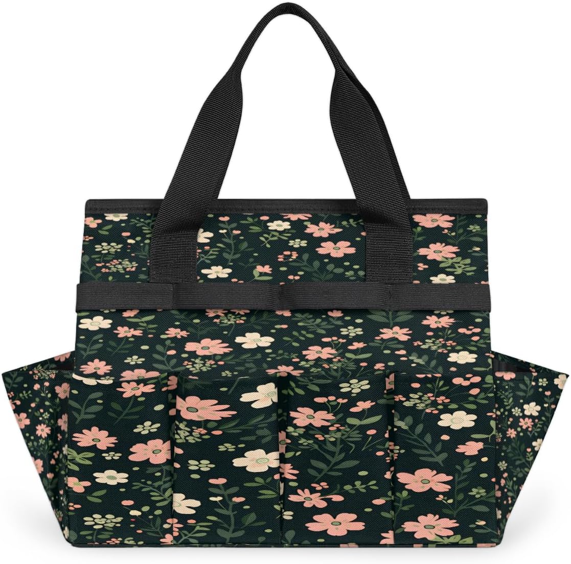 Wildflower Leave Heavy Duty Garden Tool Bag with 10 Pockets